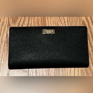 NWOT AUTHENTIC Kate Spade Black Leather Wallet